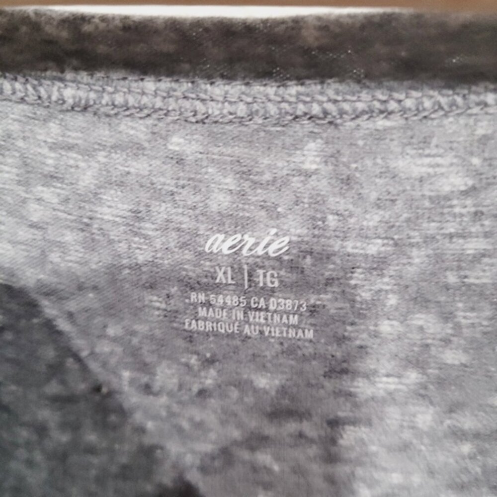 Aerie Cutout Tie Front Gray Sleeveless Drape Dress - Picture 4 of 6